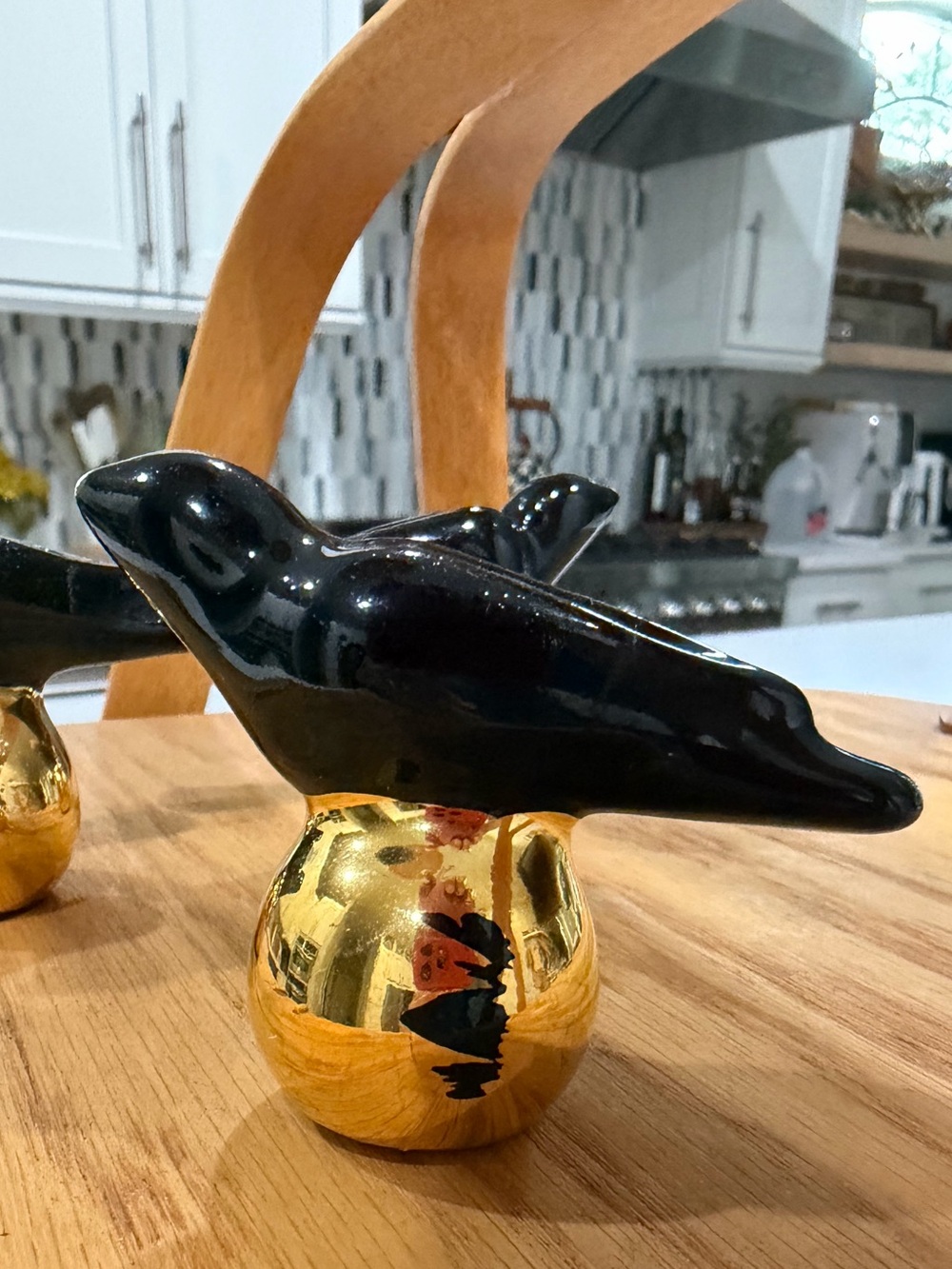Mackenzie Childs Bird lamp finial